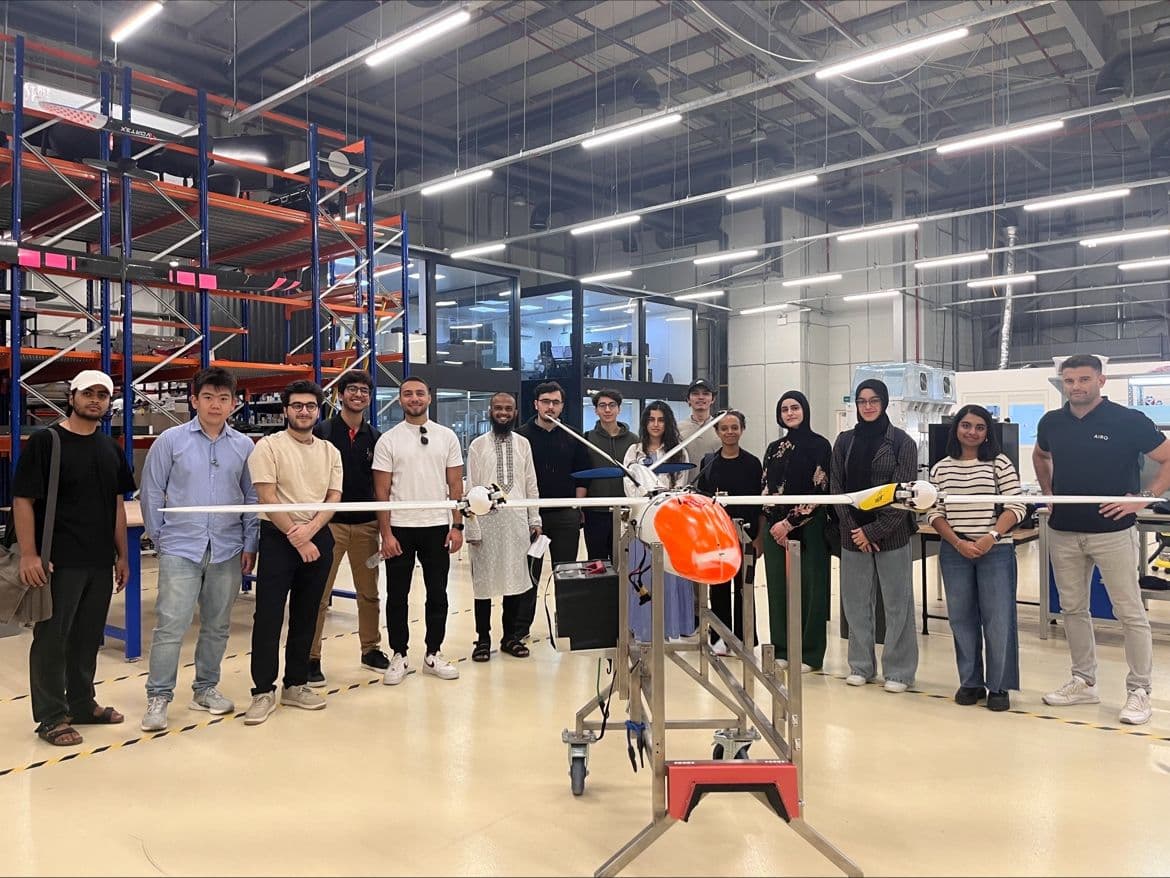 Falcon Aerospace Visit to UAV lab at NYUAD